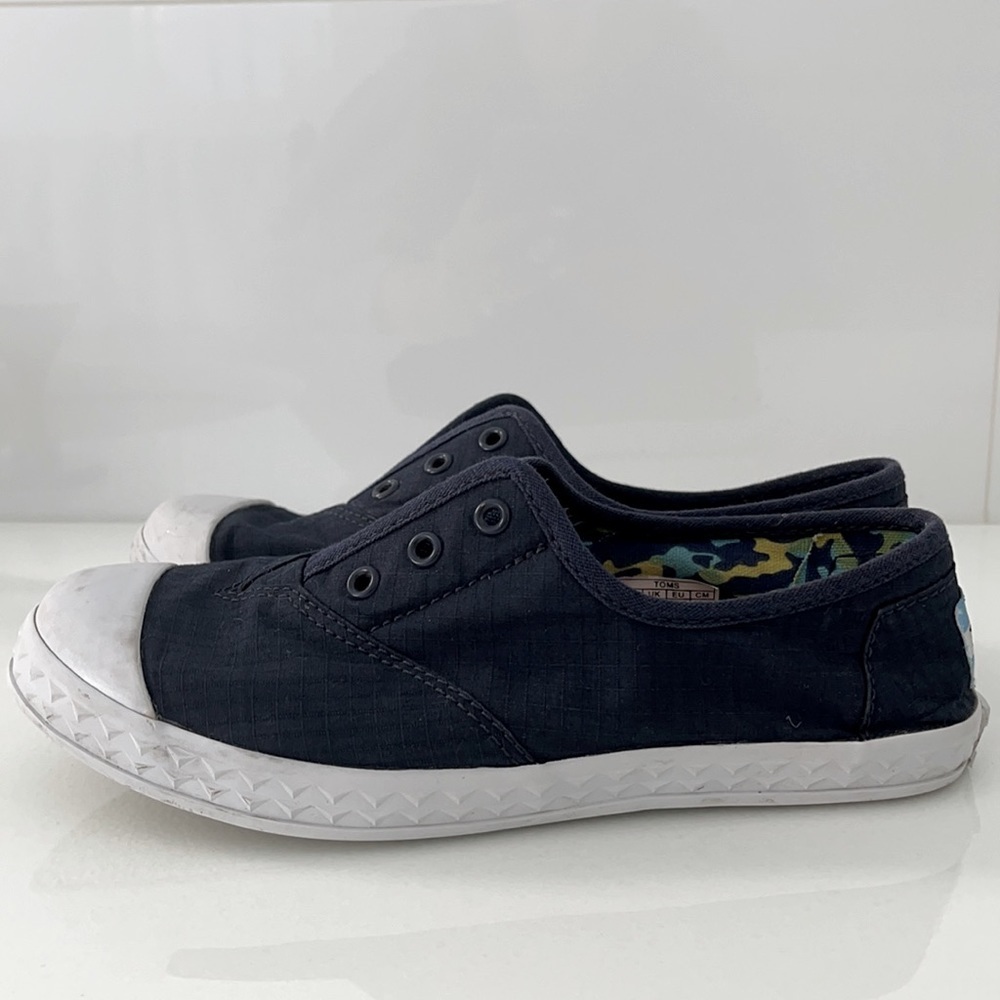 Toms‎ Blue Canvas cap-Toe Keds Size 13.5
